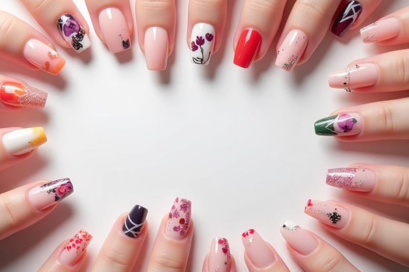 Katalog seni kuku dengan pelbagai rekaan menarik