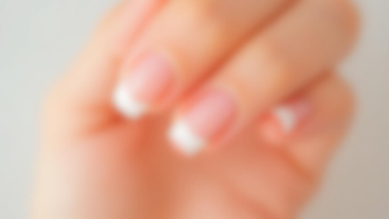 Elegant French Gel manicure with soft pink base