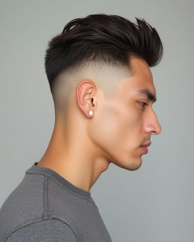 Potongan rambut fade klasik untuk lelaki