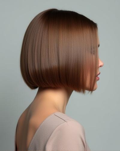 Gaya rambut bob moden pada wanita muda