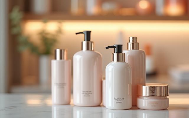 Paparan produk kecantikan berkualiti tinggi